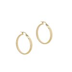 Χρυσοί Κρίκοι Πλακέ 8Κ