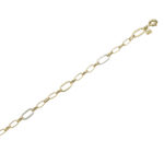 Δίχρωμο Βραχιόλι Χρυσό 8Κ