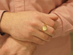 Ανδρικό Δαχτυλίδι Με Πέτρα Ζιργκόν Σε Χρυσό 14Κ