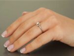 Δαχτυλίδι Ροζέτα Λευκόχρυση 18Κ Με Διαμάντια Round Brilliant