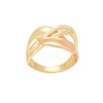 Δίχρωμο Δαχτυλίδι Χρυσό 14Κ