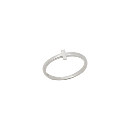 Γυναικείο Δαχτυλίδι Από Λευκόχρυσο 14 Καράτια