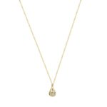 Μενταγιόν Με Ζιργκόν Χρυσό 8 Καράτια Και Αλυσίδα