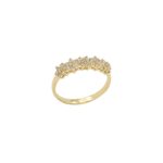 Χρυσό Δαχτυλίδι Με Ζιργκόν Σε Ροζέτες 14Κ