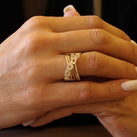 Δαχτυλίδι Χρυσό 14Καράτια Με Ζιργκόν Πέτρες