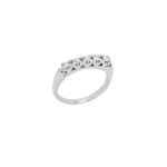 Δαχτυλίδι Σειρέ Με Διαμάντια Μπριγιάν Σε Λευκόχρυσο 18Κ