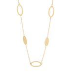 Κολιέ Χρυσό 14Κ Με Οβάλ Μοτίφ