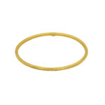 Χειροποίητο Βραχιόλι Βέργα Από Ασήμι 925 Με Επιχρύσωμα 18Κ