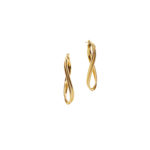 Χρυσά Σκουλαρίκια Κρίκοι Διπλοί 14 Καράτια