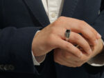 Δαχτυλίδι Ασημένιο Ανδρικό 925 Με Μαύρο Όνυχα
