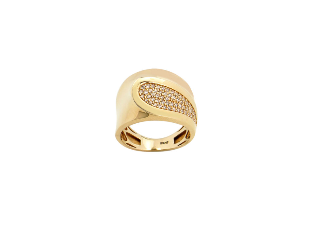 Δαχτυλίδι Γυναικείο Χρυσό 14Κ Με Ζιργκόν