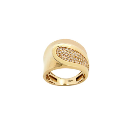 Δαχτυλίδι Γυναικείο Χρυσό 14Κ Με Ζιργκόν