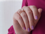 Δαχτυλίδι Με Ροζ Ζιργκόν Πέτρες 925 Ροζ Επίχρυσο