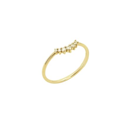 Δαχτυλίδι Γυναικείο Με Διαμάντια Brilliant Σε Χρυσό 14Κ