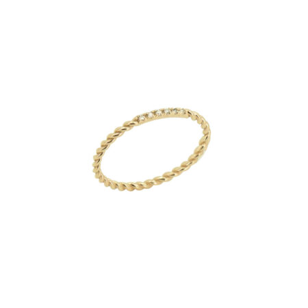 Γυναικείο Δαχτυλίδι Με Διαμάντια Σε Χρυσό 14Κ