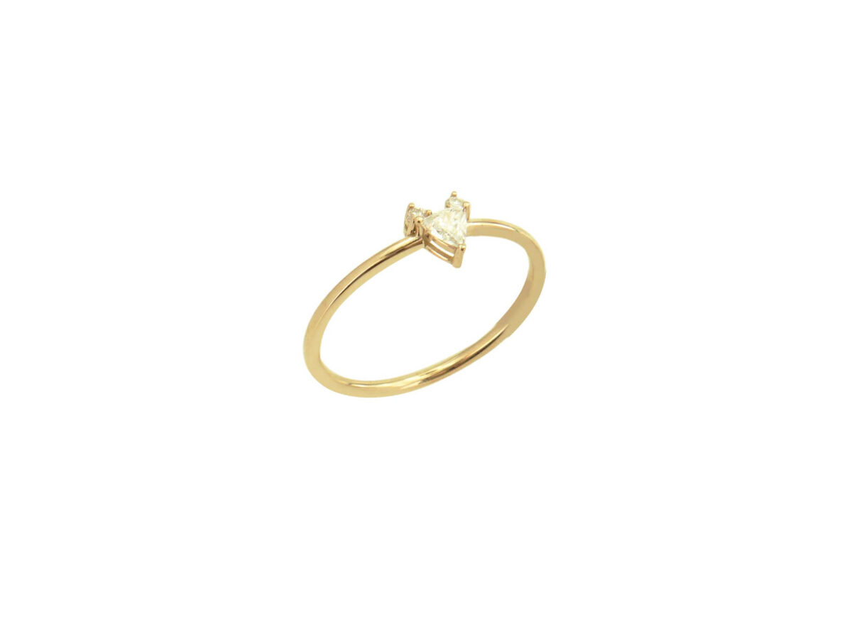 Γυναικείο Δαχτυλίδι Με Διαμάντια Χρυσό 14Κ