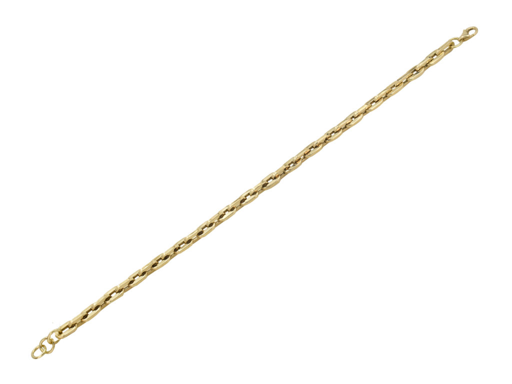 Unisex Βραχιόλι Αλυσίδα Χρυσό 14Κ
