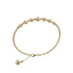 Χρυσή Χειροπέδα Γυναικεία 14Κ Με Διαμαντάρισμα