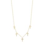 Χρυσό Κολιέ Με Σταυρουδάκια 14Κ