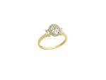 Δαχτυλίδι Ροζέτα Χρυσό 14Κ Με Λευκές Πέτρες Ζιργκόν