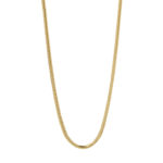 Αλυσίδα Φίδι Πλακέ Χρυσή 14Κ Μήκους 45 εκ