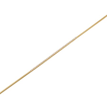 Χρυσή Ριβιέρα Βραχιόλι 14Κ Με Πέτρες