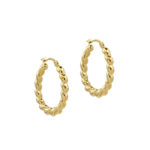 Κρίκοι Χρυσοί Στριφτοί 14Κ