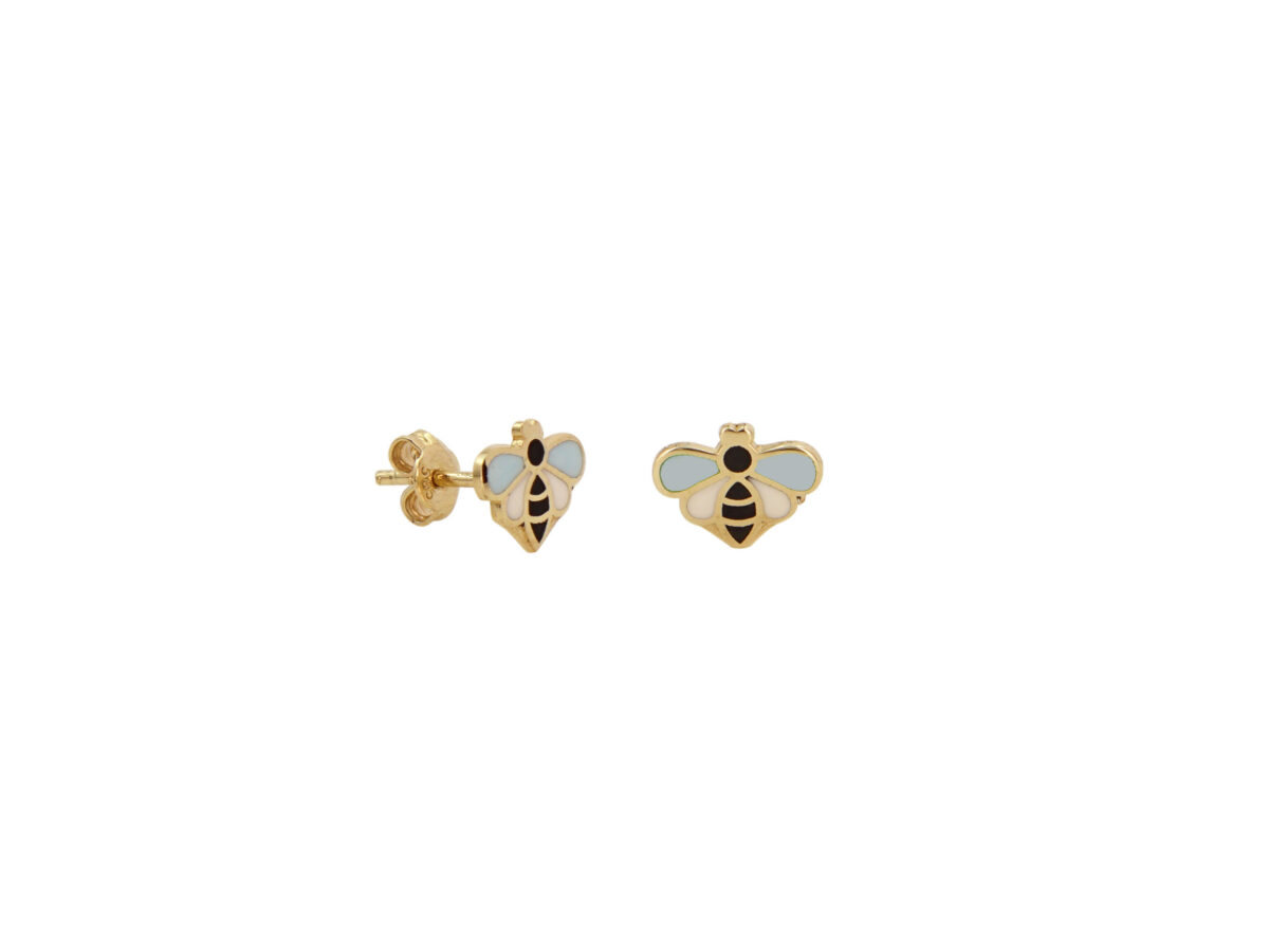 Παιδικά Σκουλαρίκια Πεταλούδες Σε Χρυσό 14Κ