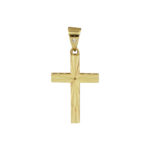 Σταυρός Χρυσός Γυναικείος 14Κ Με Διαμαντάρισμα