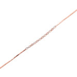 Βραχιόλι Γυναικείο Ροζ Χρυσό 14Κ Με Ζιργκόν Πέτρες