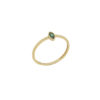 14Κ Δαχτυλίδι Χρυσό Με Πράσινη Πέτρα Ζιργκόν