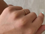 Δαχτυλίδι Βεράκι Ροζ Χρυσό 18 Καράτια Με Διαμάντια Μπριγιάν