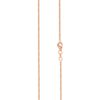 Ροζ Χρυσή Αλυσίδα Σπίγγα 18Κ Μήκους 40,00 cm