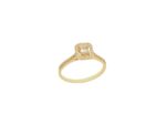 Δαχτυλίδι Χρυσή Ροζέτα 9Κ Με Πέτρες Ζιργκόν
