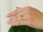 Δαχτυλίδι Ροζέτα Σμαράγδι Με Διαμάντια Σε Χρυσό 18 Καράτια
