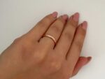 Δαχτυλίδι Βέρα Με Διαμάντι Σε Ροζ Χρυσό 18 Καράτια