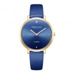 Kenneth Cole Γυναικείο Ρολόι Με Δερμάτινο Λουράκι Μπλε KCWLA2237001