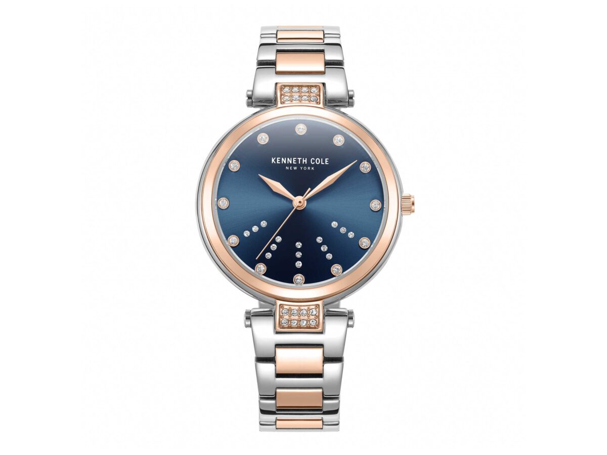 Kenneth Cole Ρολόι Γυναικείο Με Μπλε Καντράν KCWLG2237301