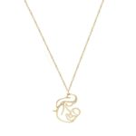 Χρυσό Μενταγιόν Μαμά Και Μωρό 14Κ