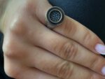 Δαχτυλίδι Σεβαλιέ Ασημένιο 925 Unisex Με Μπλε Ζιργκόν