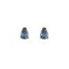 Σκουλαρίκια Δάκρυ Μπλε Ζιργκόν Σε Επιχρυσωμένο Ασήμι 925