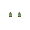 Σκουλαρίκια Δάκρυ Πράσινο Ζιργκόν Σε Επιχρυσωμένο Ασήμι 925