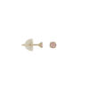 Σκουλαρίκια Με Ροζ Πέτρα Ζιργκόν Σε Χρυσό 14Κ