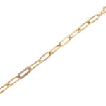 Αλυσίδα Βραχιόλι Γυναικείο Με Ζιργκόν Σε Χρυσό 14Κ