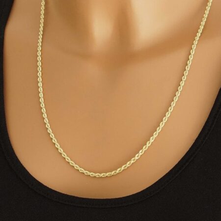 Χρυσή Αλυσίδα Στριφτή 14 Καρατίων Μήκους 55,00 cm