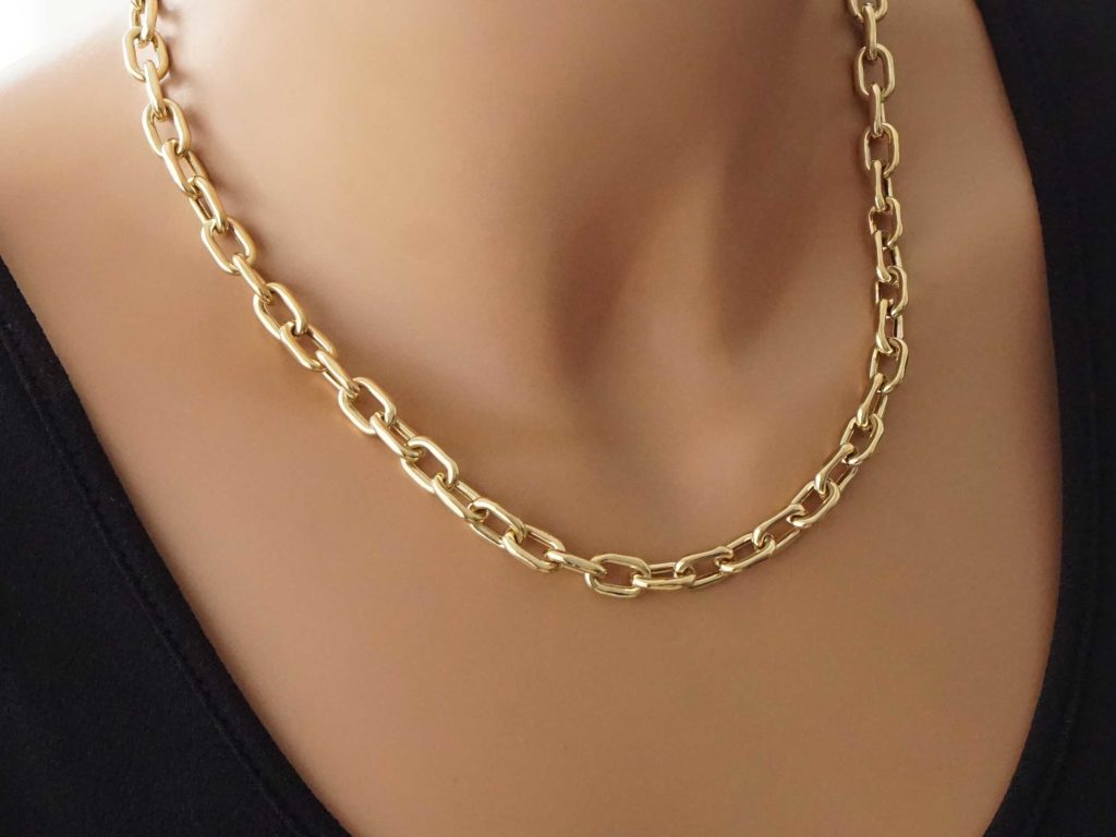 Χρυσό Κολιέ Αλυσίδα 14 Καράτια Μήκους 45,00 cm