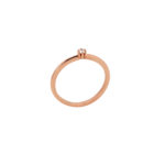 Δαχτυλίδι 18Κ Μονόπετρο Ροζ Χρυσό Με Μπριγιάν