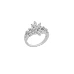 Γυναικείο Δαχτυλίδι Με Διαμάντια Σε Λευκόχρυσο 18Κ