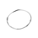 Λευκόχρυση Χειροπέδα Γυναικεία 14Κ