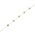 Βραχιόλι Με Ορυκτές Πέτρες Σε Χρυσό 14 Καράτια